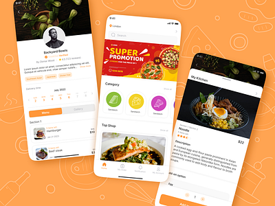 Food Delivery Mobile App app delivery design food mobile app ui ux