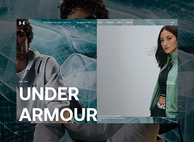 Under Armour - layout exploration pt.01 concept layout presentation ux web