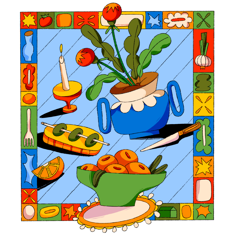LUNCH animation art illustration design artists flowers graphic graphic design illustration lifestill ui