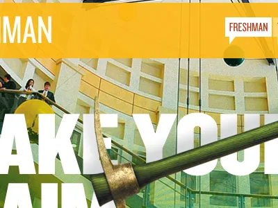 Homepage college education green homepage large type yellow