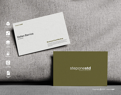 Realistic Business Card Mockup web