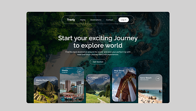 Travel agency Website || Hero Section adventure creative ui design e commerce interface design landing page tourism website traveel website travel agency travel booking ui ui design ui shot uiux design user interface visual design web design website design