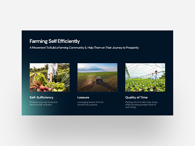 Self farming slide concept branding colours creative design figma graphic design illustration landing page pitch deck pitchdeck presentation ui