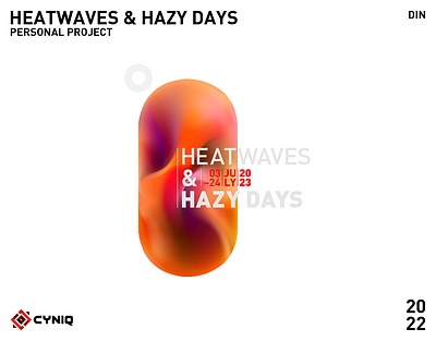 Heatwaves & Hazy Days brand colour energy event festival identity logo music