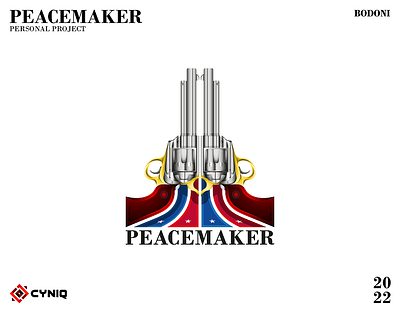 PEACEMAKER american brand firearm flag gun identity logo revolver weapons