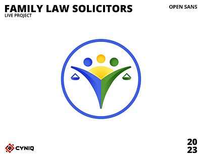 Family Law Solicitors circle colour family justice law legal modern scales solicitor