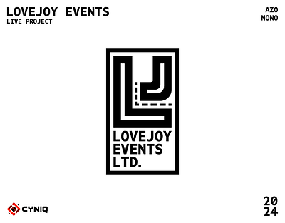 Lovejoy Events LTD. event festival identity logo management mono simple traffic vector