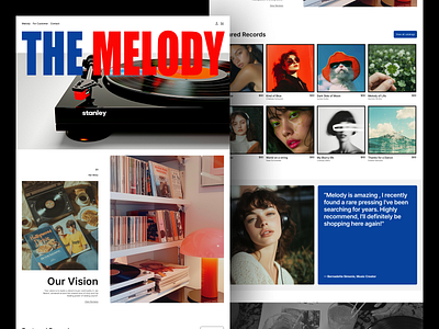 Record Store Website branding dailyui design ui dashboard design designers ecommerce ecommercedesign graphic design herosection landingpage logo productdesign typography ui uiux ux vector webdesign website websitedesign