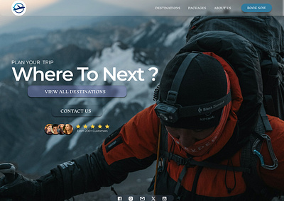 Wanderlust - Landing Page design landing page logo travel travelwebdesign travelui trip planner ui ui ux web desing