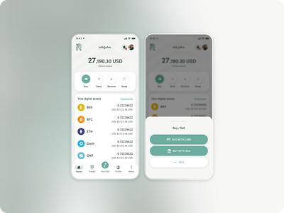 iOS Crypto app redesign bitcoin branding crypto crypto app crypto app design ios crypto app homescreen crypto wallet digital assets digital wallet ethereum ios ios crypto wallet ios wallet ui wallet wallet design