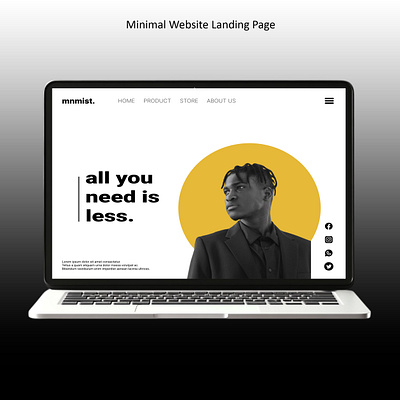 Website Landing page ui