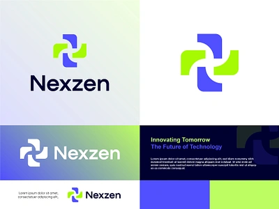 Nexzen - Logo Design Concept apps icon brand identity branding cycle dribbble fintech logo generation graphic design logo logo design logo designer logo mark logo trends minimal logo nexzen nexzen logo saas logo tech logo technology logo visual identity