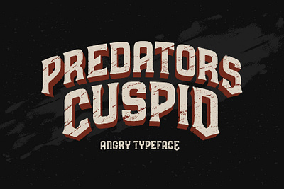 Predators Cuspid Font alphabet branding decorative design font graphic design illustration lettering type typeface typography ui