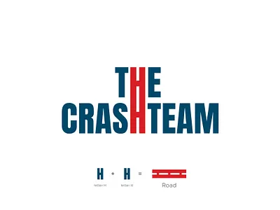 The Crash Team Wordmark logo accident clever crash insurance law law logo logo minimal modern road team wordmark