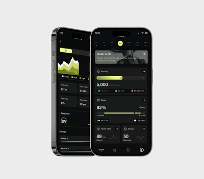 Your Ultimate Activity and Sleep Tracker active application darkmode design health lifestyle product design sleeptracker sport tracker ui uiux