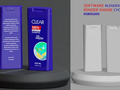 3D -SHAMPOO model 3d blender graphic design render