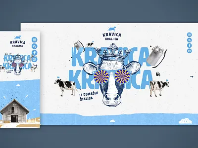 Kravica kraljica animation branding cartoon creative css animations dairy homepage javascript milk modern product showcase responsive ui design ux design visual design web web design website website design wordpress