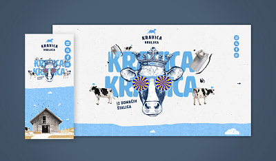 Kravica kraljica animation branding cartoon creative css animations dairy homepage javascript milk modern product showcase responsive ui design ux design visual design web web design website website design wordpress