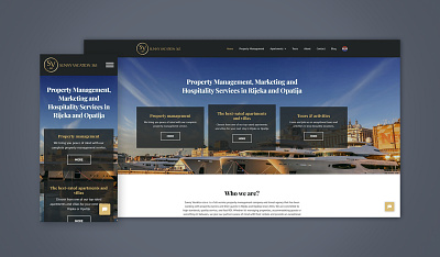 Sunny Vacation black and gold booking system branding homepage live chat luxury brand modern photo gallery property management real estate responsive travel agency ui design ux design visual design web web design website website design wordpress