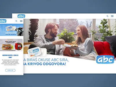 ABC sir branding cms content management croatian brand custom fields dairy food industry homepage modern news system recipes responsive ui design ux design visual design web web design website website design wordpress