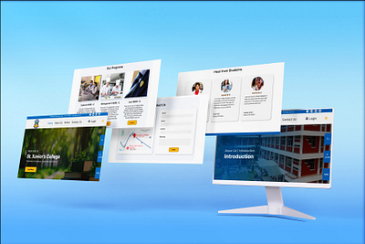 College Website UI Design ui