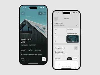 Modern Real Estate App card clean estate filter gray home interface ios minimalist mobile modern property property app real estate real estate app rent ui user interface ux widgets