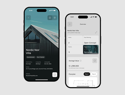 Modern Real Estate App card clean estate filter gray home interface ios minimalist mobile modern property property app real estate real estate app rent ui user interface ux widgets