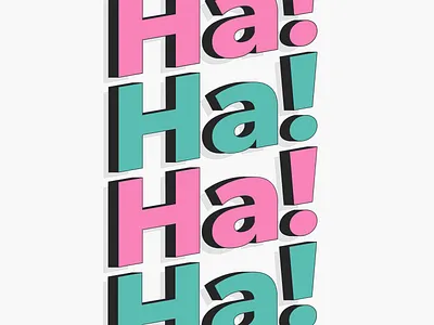 Ha! Ha! Ha! Ha! animatedsvg animatedtype animatedtypography animation letters motion graphics svg type typography