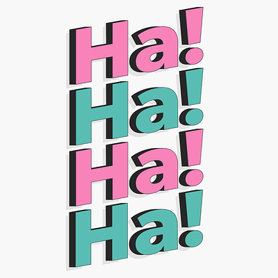 Ha! Ha! Ha! Ha! animatedsvg animatedtype animatedtypography animation letters motion graphics svg type typography