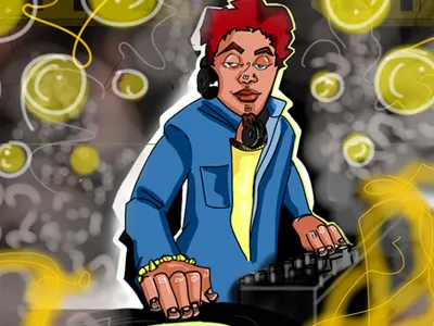 Music alias sketchbook illustration music