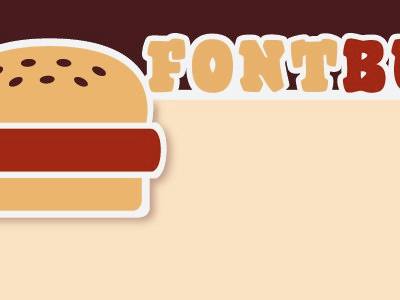 dabbling w/ fontburger ideas brown burger design illustrator website