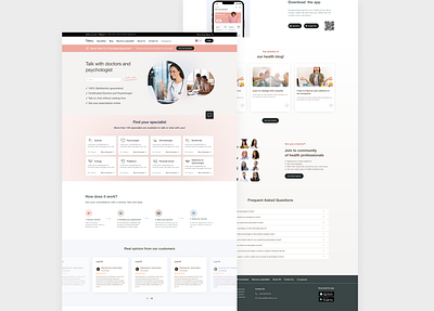 Medical Webapp design health medical product responsive uiux webapp website