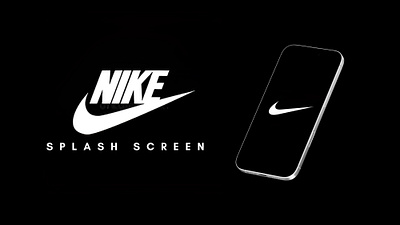 Minimalist Nike Splash Screen Concept ui