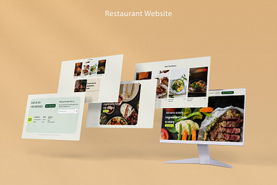 Restaurant Website design ui ux