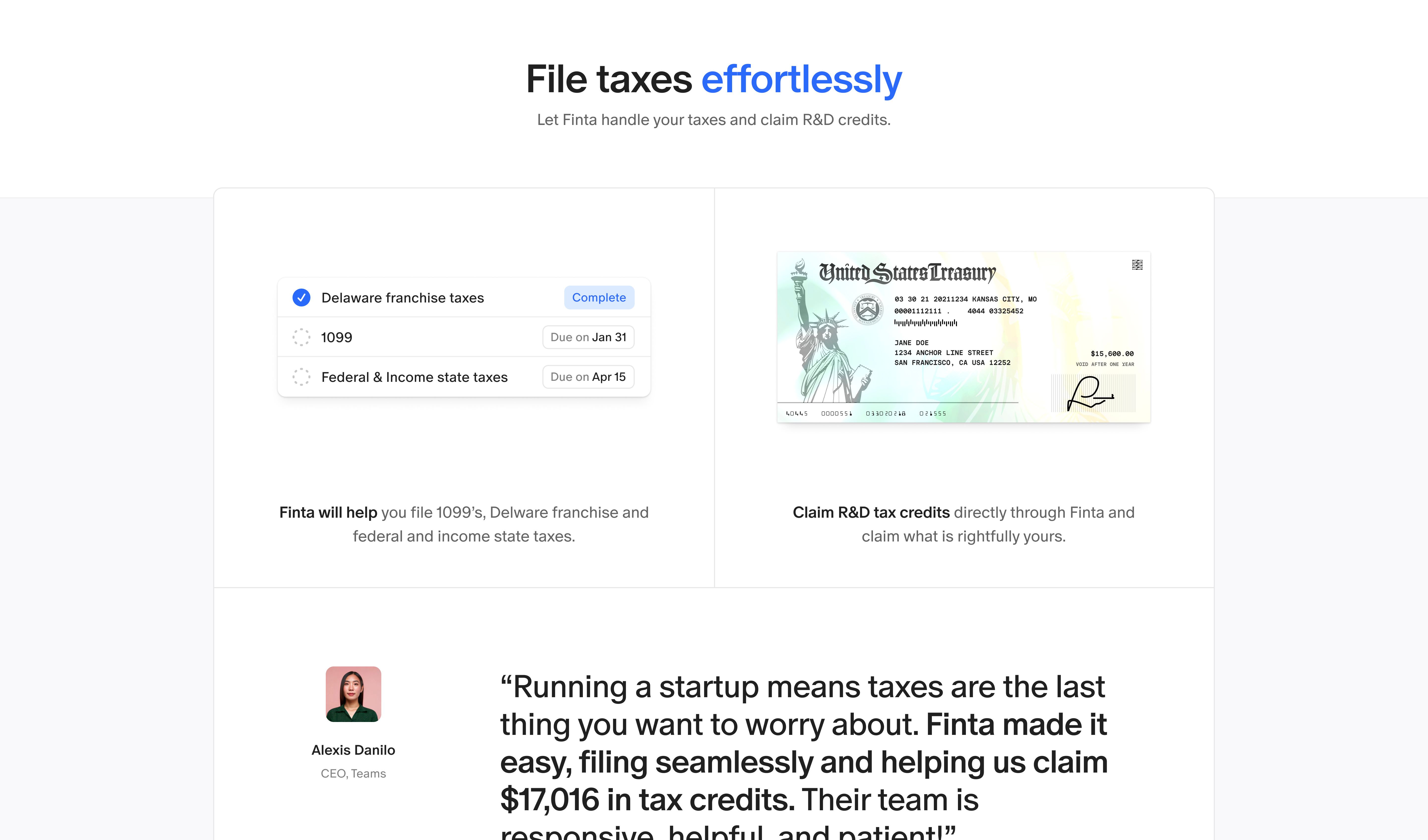 Example of File taxes effortlessly