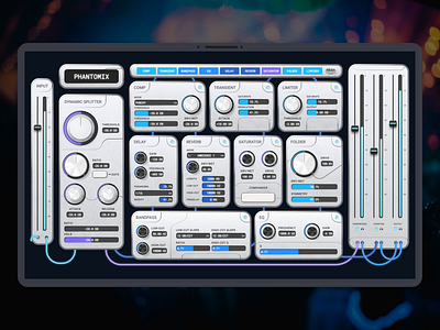 Phantomix — Audio Plugin anthracite audio dashboard music music plugin plugin ui