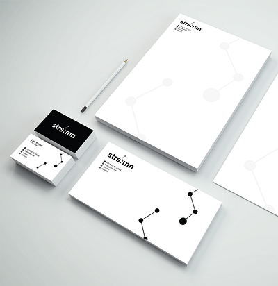 Logo + Stationery Design branding business card clean logo minimal modern simple sleek stationery stationery design