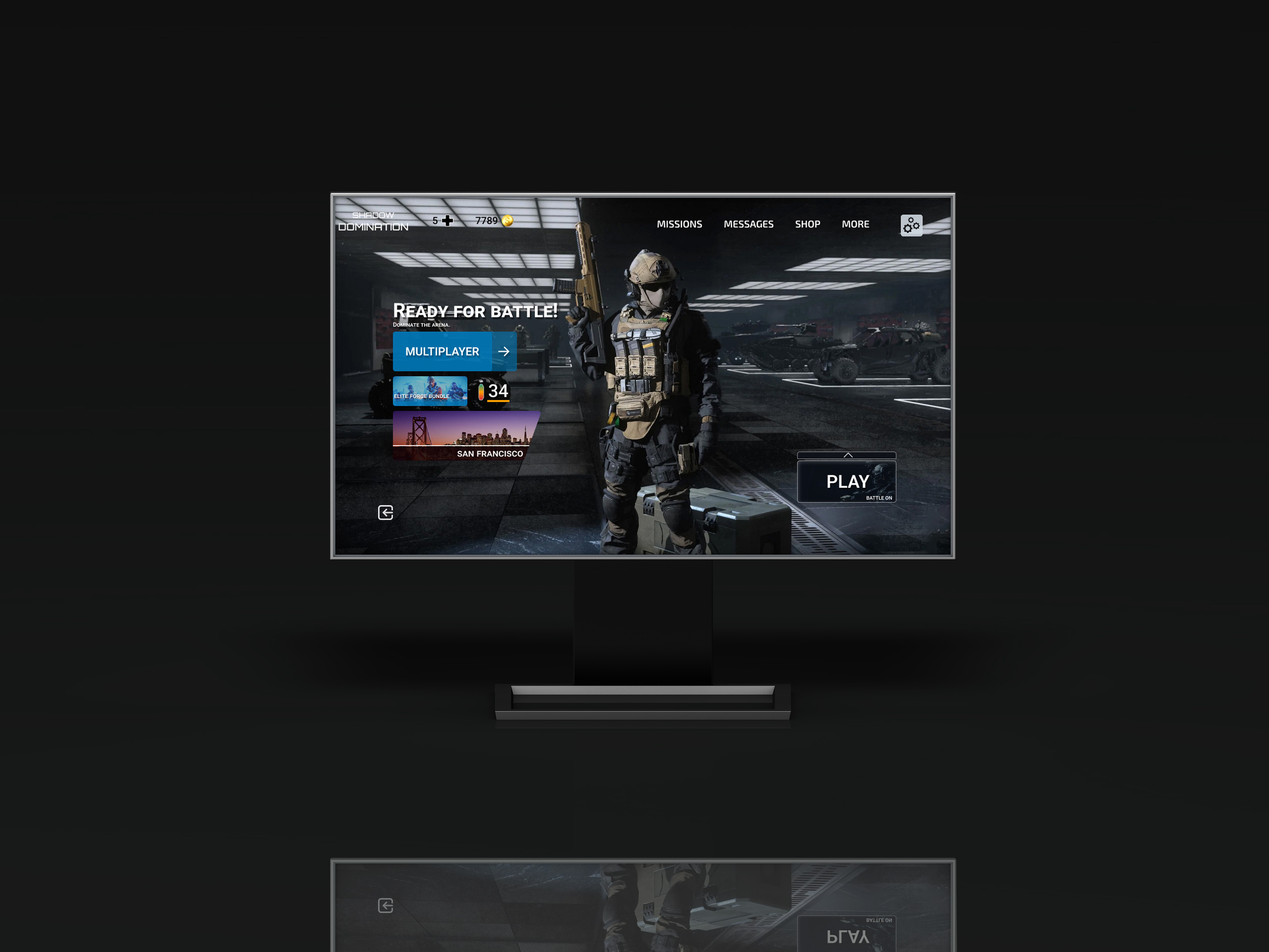 Shadow Domination - Game UI/UX Design animation case study creative process game design game development game ui gaming experience immersive ui interactive design shadow domination ui uiux design