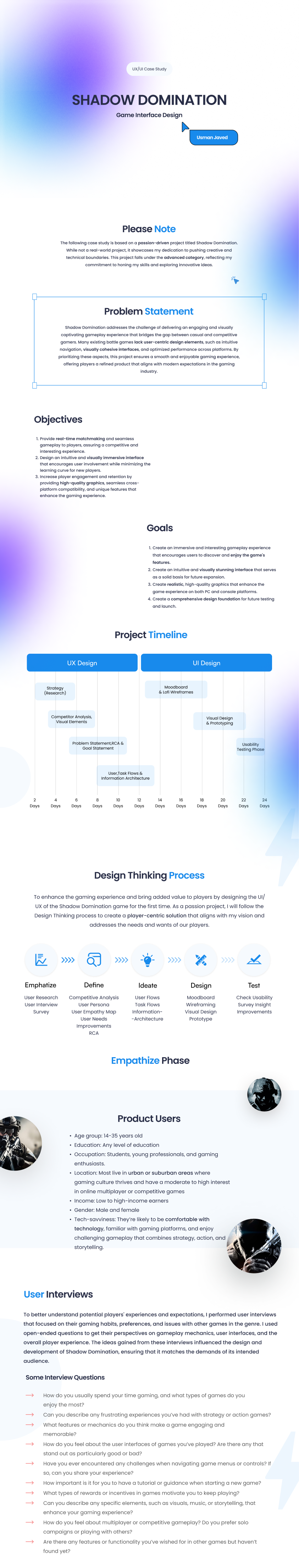 Example of Professional Game Design Services
