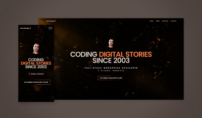 DevaDesign – My Story in Code branding creative css animations faq accordion hover effects minimalist modern portfolio responsive sticky navigation testimonials ui design ux design video background visual design web web design website website design wordpress