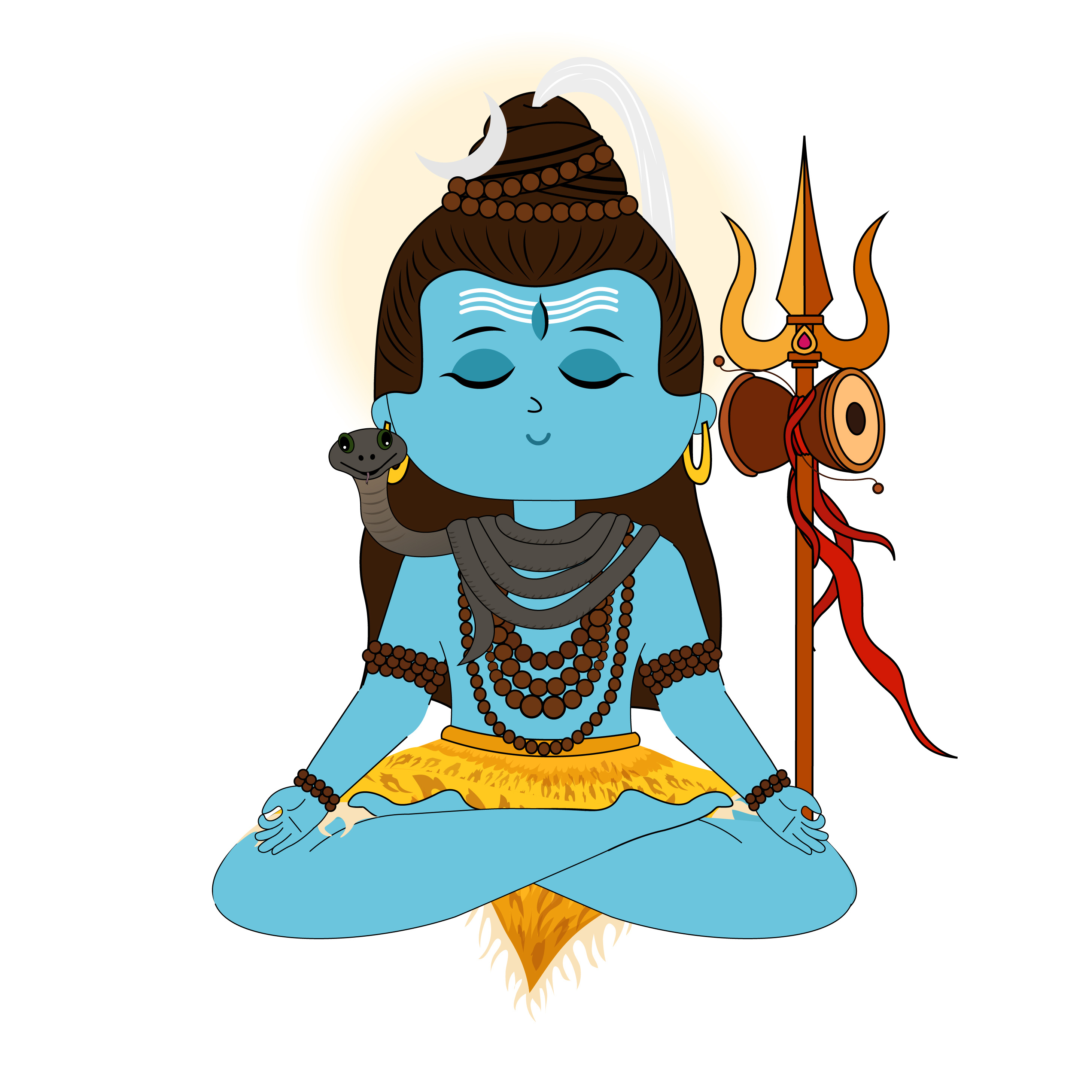 Shiva: The Eternal Source of Creation and Transformation 2d illustration best graphics best graphics on dribbble best illustrations of dribbble best of dribbble character designs children book illustrations dribbble discovery gods gods illustrations hindu gods illustrations illustrations matter matter motions matter motions studio pure illustrations shiv shiva