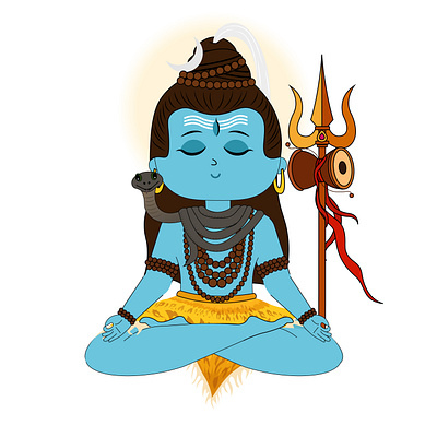 Shiva: The Eternal Source of Creation and Transformation 2d illustration best graphics best graphics on dribbble best illustrations of dribbble best of dribbble character designs children book illustrations dribbble discovery gods gods illustrations hindu gods illustrations illustrations matter matter motions matter motions studio pure illustrations shiv shiva