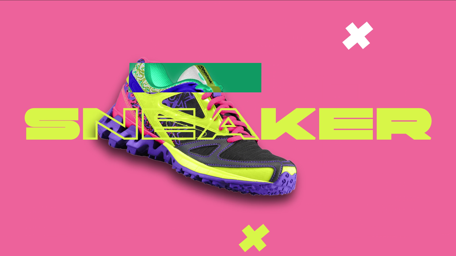 Shoe store advertising target 3d animation branding graphic design target