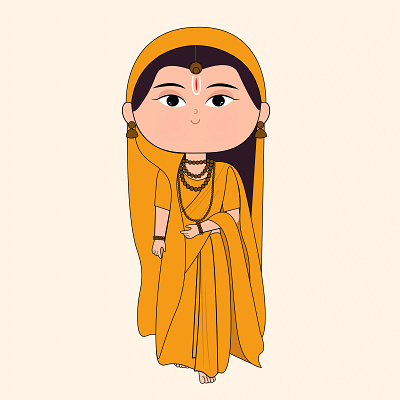 Maa Sita: The Divine Embodiment of Grace and Strength best of dribbble character designs dribbble discovery gods illustrations hindu illustrations illustration matter matter motions matter motions studio motion graphics sita illustration