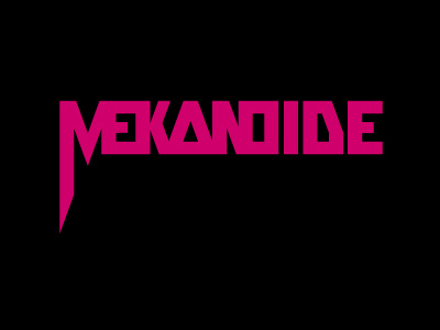 More more metal logo mekanoide metal