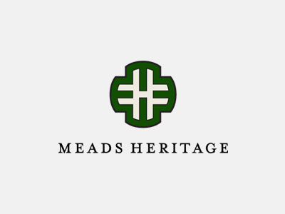 Meads Heritage Logo green heritage identity logo serif