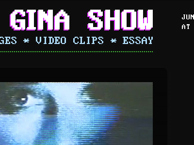 "The Gina Show" Exhibition Site perfect dos vga 437 web website