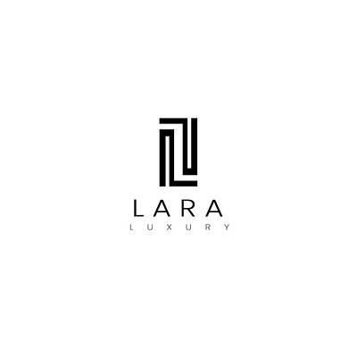 LARA LUXURY LOGO BRANDING branding design graphic design illustration logo photoshop ui