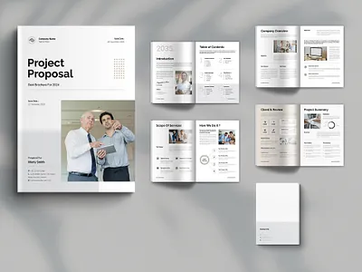 Project Proposal Template a4 agency annual report architecture branding brochure business catalog company profile corporate creative design graphic design interior magazine minimal print project proposal proposal template