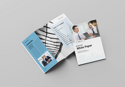 White Paper Template a4 agency annual report architecture branding brochure business business proposal catalog catalogue clean company profile creative design graphic design interior logo print template white paper